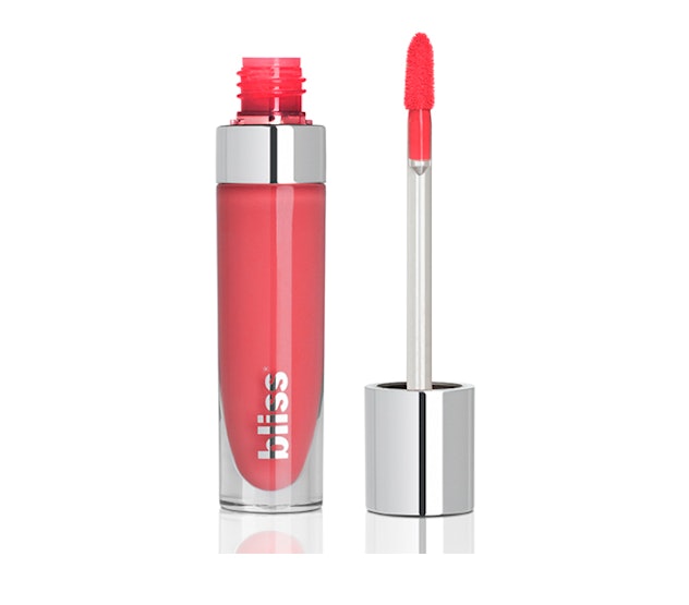 Long-lasting liquid lipstick on a white background