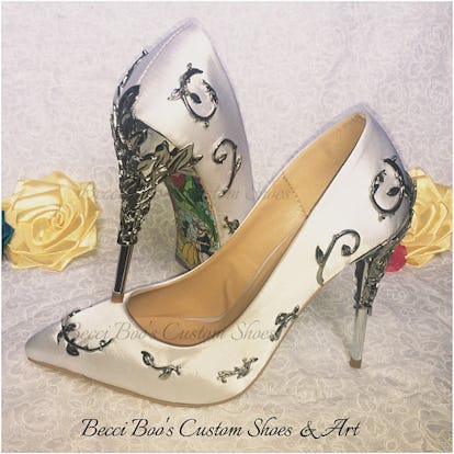 These Beauty The Beast Bridal Heels Will Channel Your Inner Belle These Beauty The Beast Bridal Heels Will Channel Your Inner Belle
