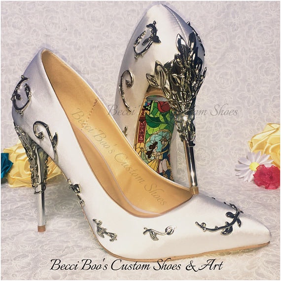 beauty and the beast heels amazon