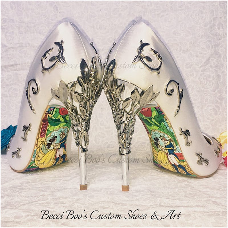 These Beauty The Beast Bridal Heels Will Channel Your Inner Belle These Beauty The Beast Bridal Heels Will Channel Your Inner Belle
