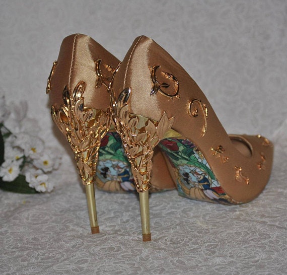 These 'Beauty \u0026 The Beast' Bridal Heels 