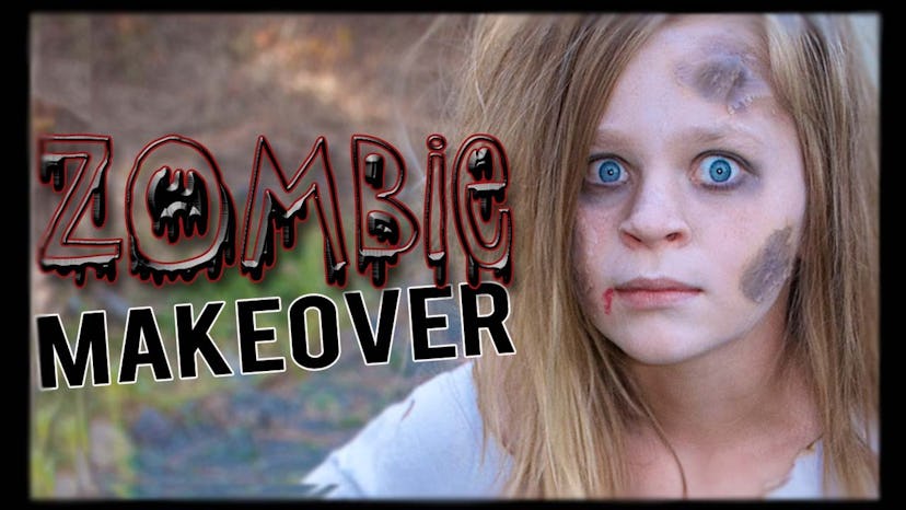 zombie makeover by BlueEyedJackson on YouTube