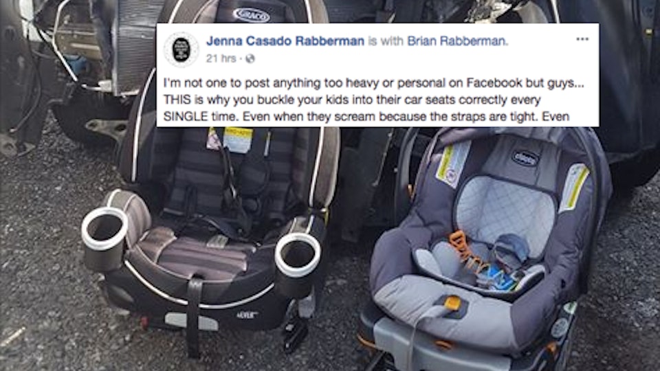 This Mom S Viral Car Seat Photo Is A Terrifying Reminder For