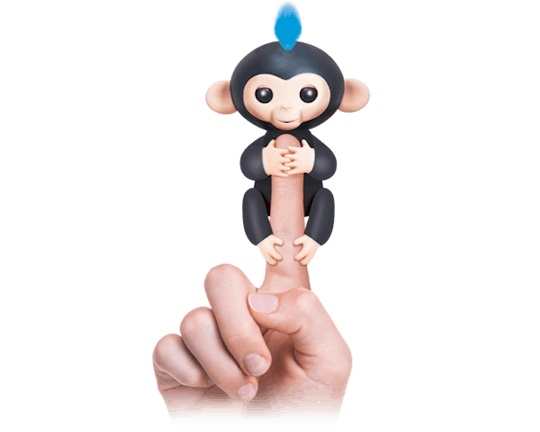 Baby monkey doll top squeezes your finger