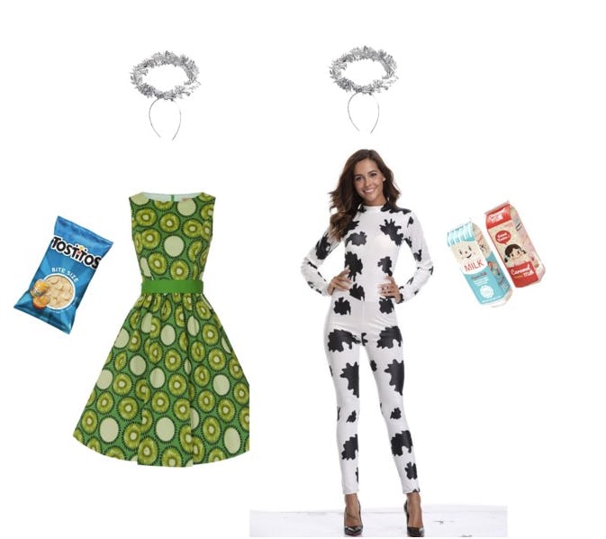 Costume blueberry cow Halloween Costume