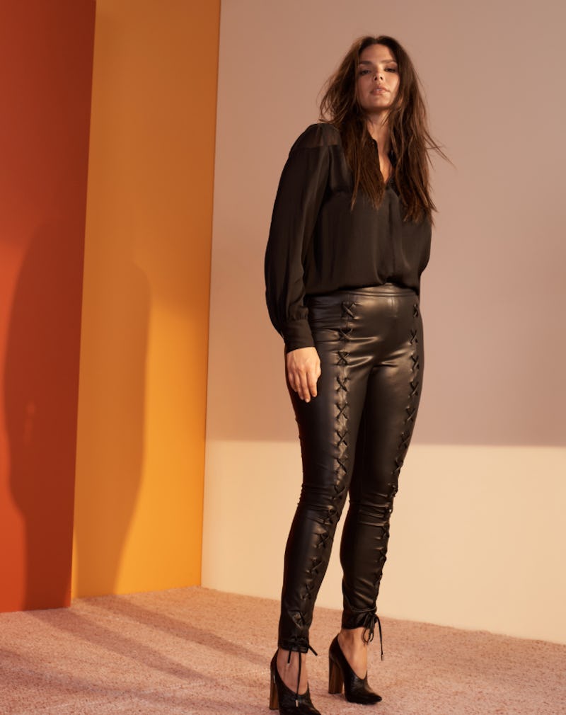 Lane bryant 2025 leather pants