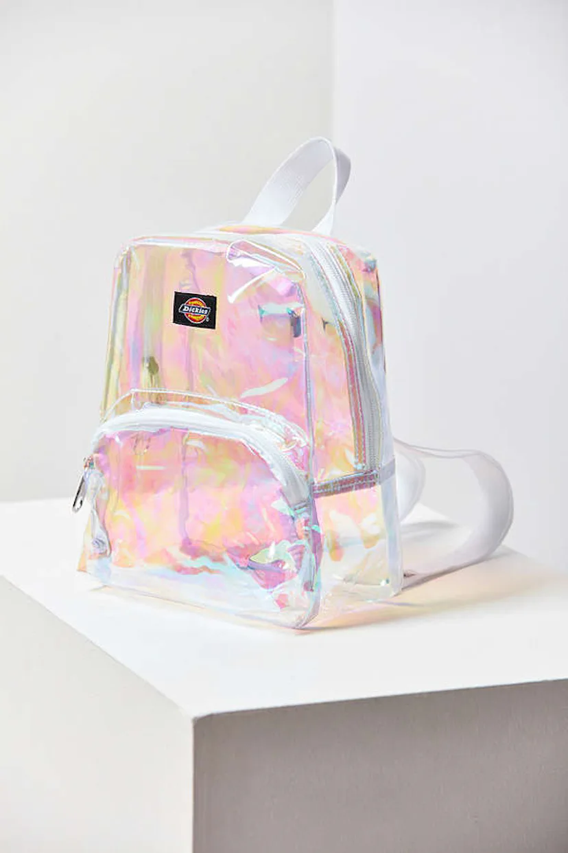 dickies silver hologram mini backpack Clear Prepare to shine and shimmer like never before Which Minnie Mouse sequin backpack