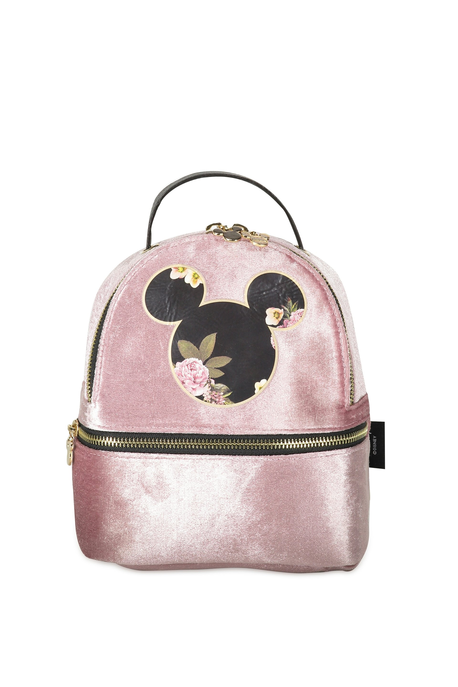 mickey mouse rose gold backpack