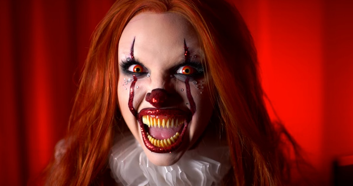11 Pennywise' Makeup Tutorials For Women That Are Actually Glam