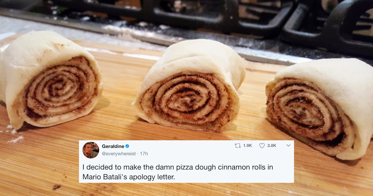 A Writer Made Mario Batali S Sexual Harassment Apology Cinnamon Rolls Her Review Is Epic A Writer Made Mario Batali S Sexual Harassment Apology Cinnamon Rolls Her Review Is Epic