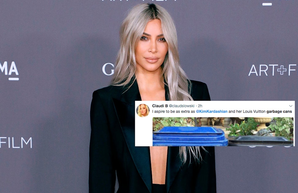 Kim Kardashian has Louis Vuitton garbage cans and people can't