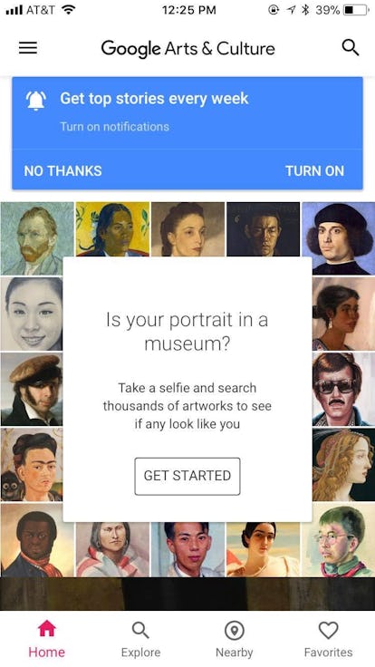 app finds museum portraits that look