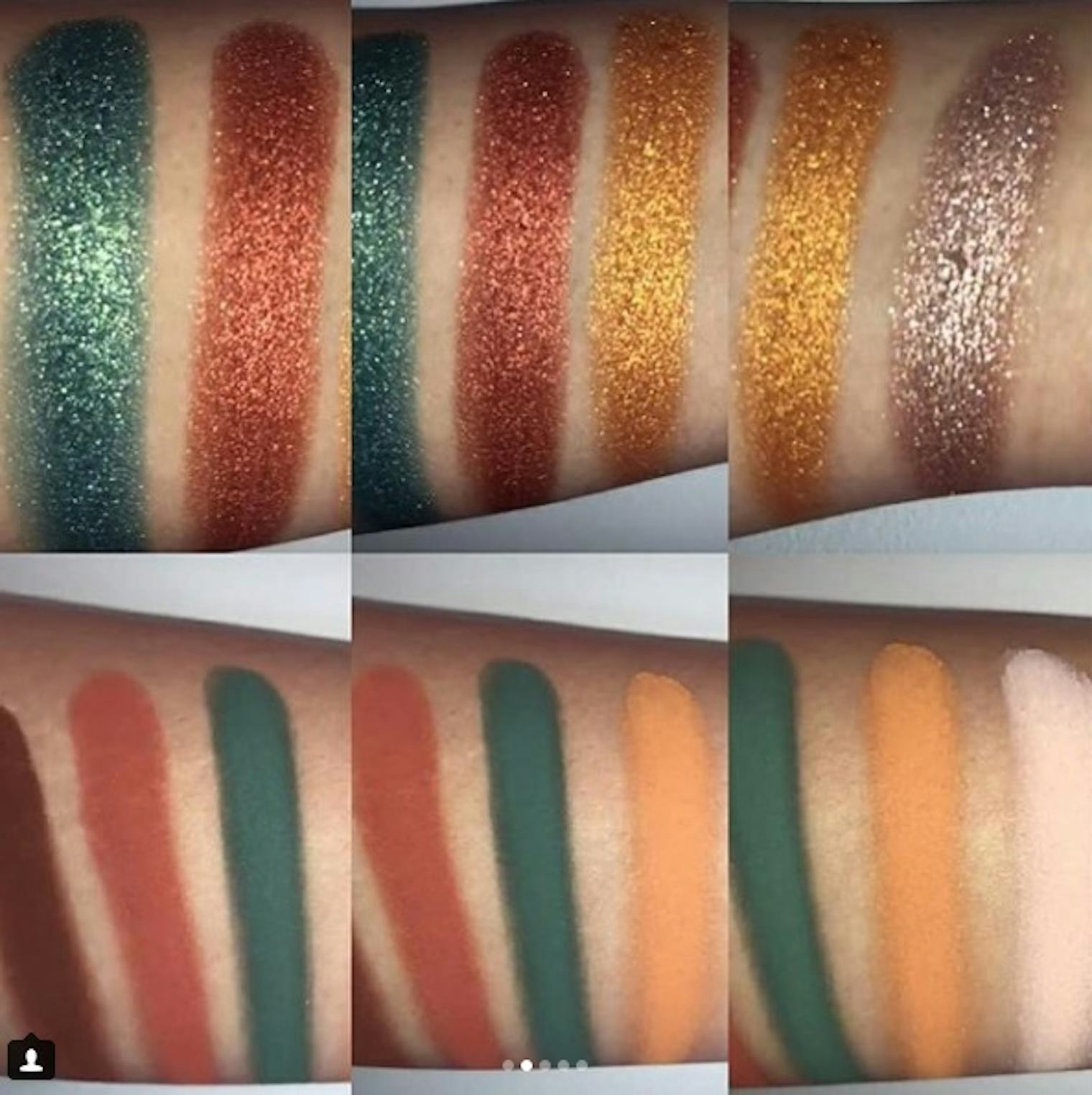 Swatches Of Kylie Cosmetics Blue Honey Palette Show The Shadows Are So