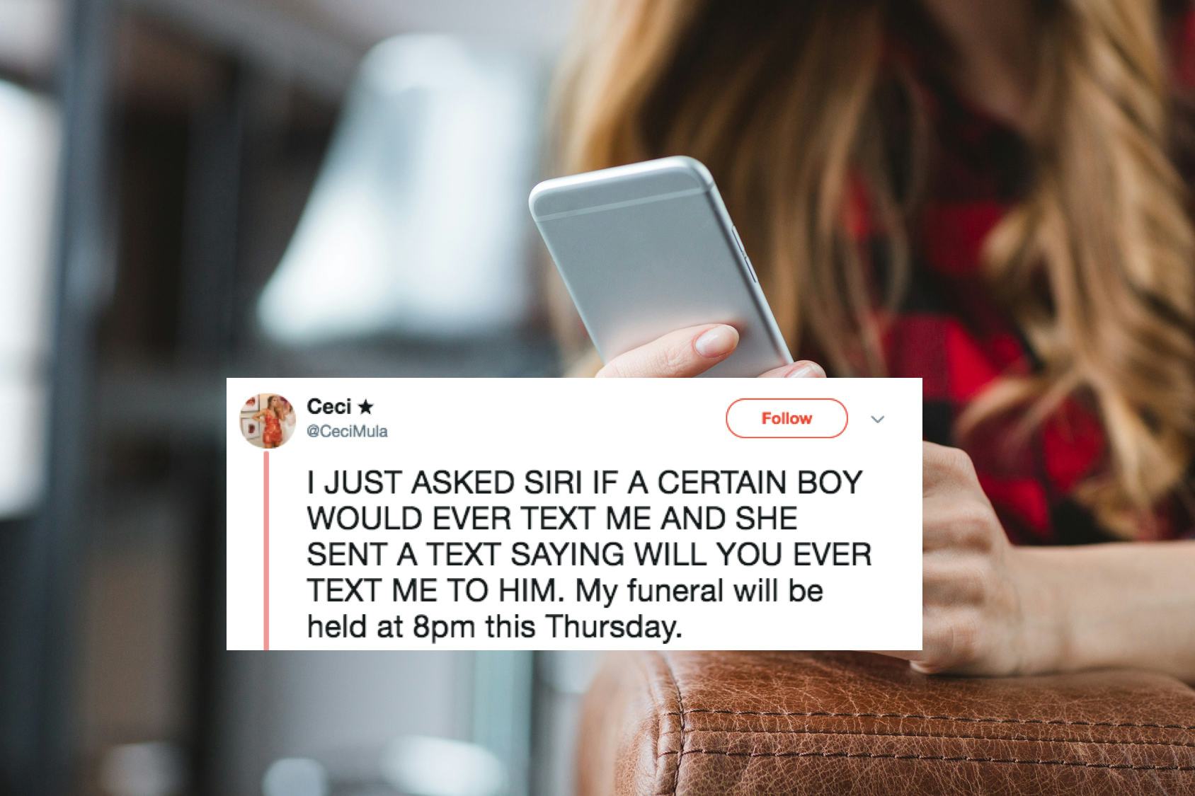 A Girl Asked Siri If Her Crush Would Text Her Back & Siri Went Ahead