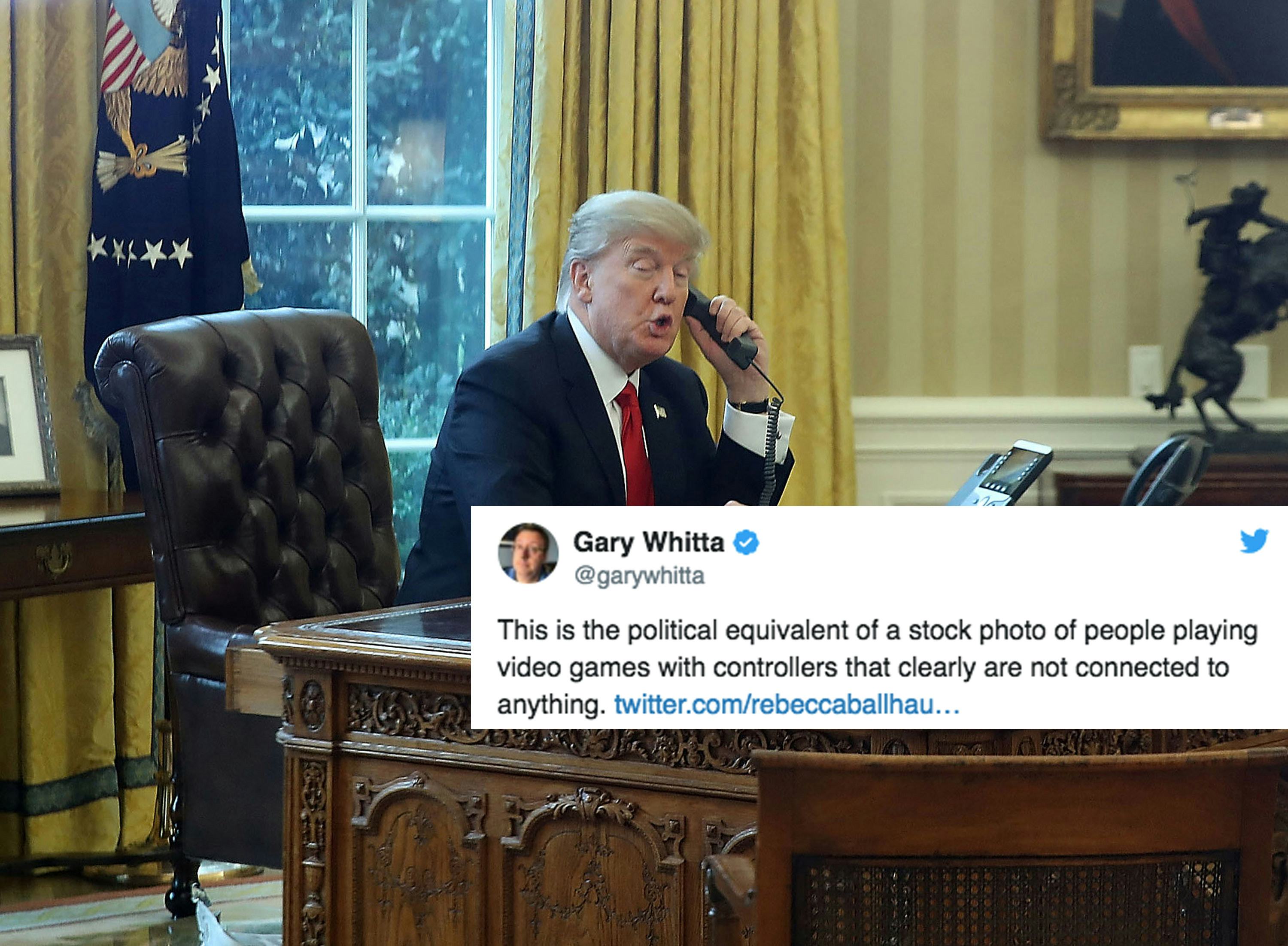 Photos Of Trump During The Government Shutdown Have Twitter Laughing ...