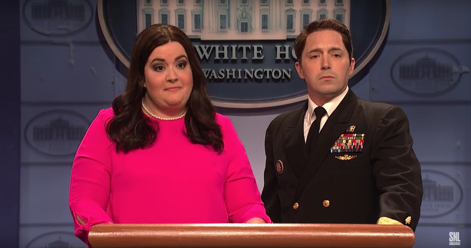 'SNL' Cold Open Roasts Trump Over The Women's March, His Physical & The