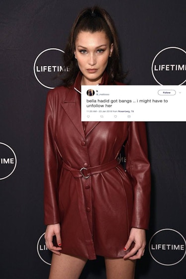 Bella Hadid Just Debuted A New Fringe & We Don't Know What To Call It – See  Photos