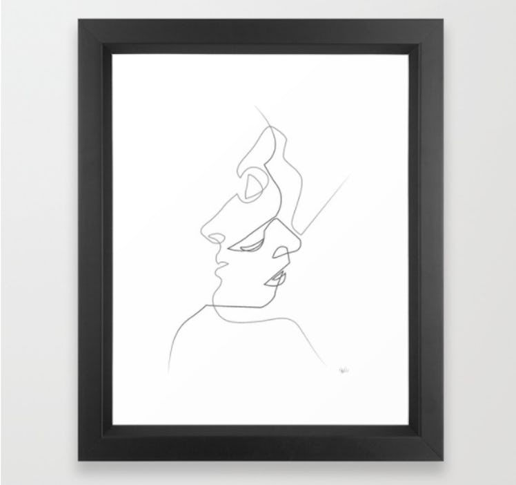 Framed Art Print (Close On White)