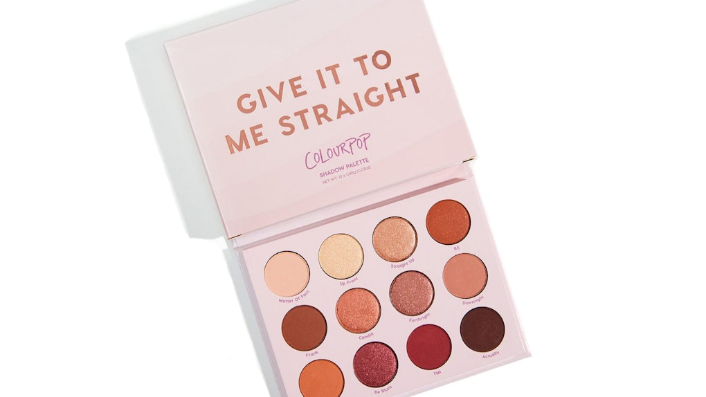 Colourpop S Give It To Me Straight Eyeshadow Palette Just