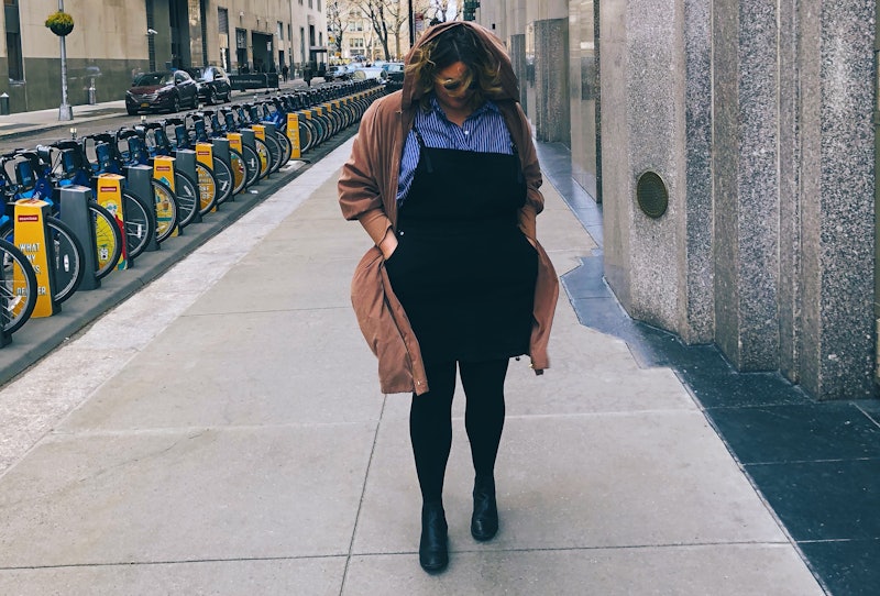 at fortsætte Mary æggelederne The City Chic Denim Pinafore Is The One Dress Plus Size Women Need — And  It's Only $25