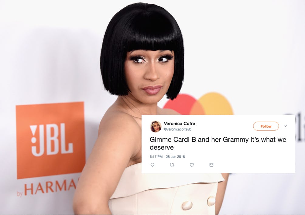 Tweets About Cardi B's Grammys Snub Are Just So Brutal