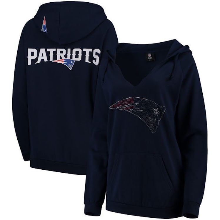 New England Patriots Cuce Women's Aficionado Pullover Hoodie