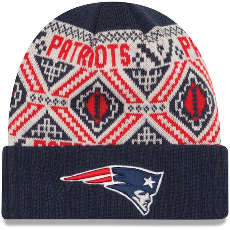 Men's New England Patriots New Era Navy Cozy Cuffed Knit Hat
