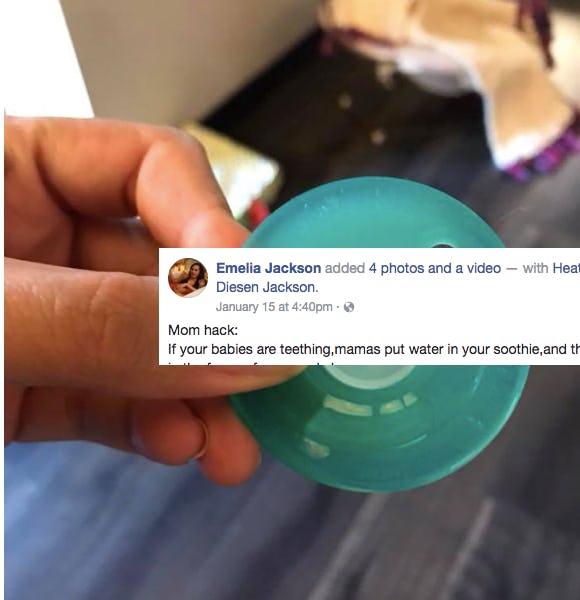 cold pacifier for teething