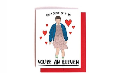 11 out of 10 — Stranger Things Eleven Love Card