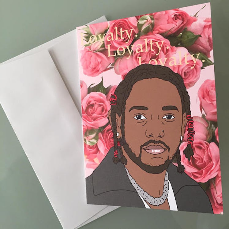 Kendrick Lamar Loyalty Hip Hop Valentine's Day Card