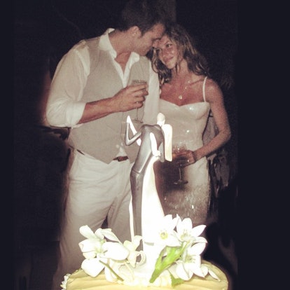 Tom Brady and Gisele Bündchen at their intimate wedding in Santa Monica back in 2009
