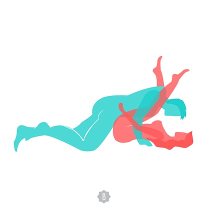This legs up sex position is the best one.