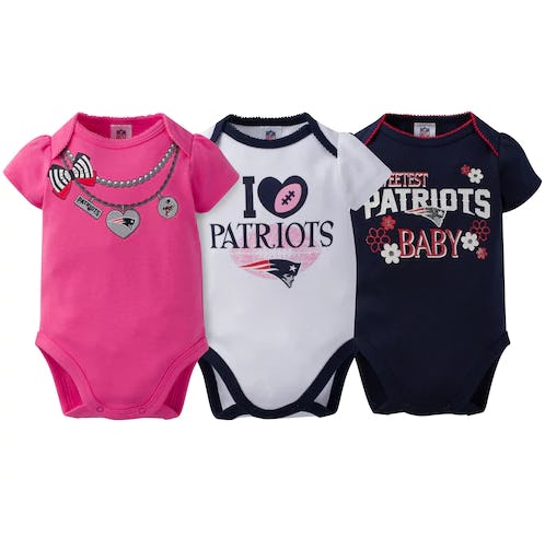 patriots newborn onesie