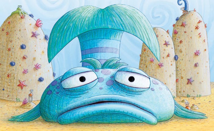 An illustration of The Pout-Pout Fish by Deborah Diesen