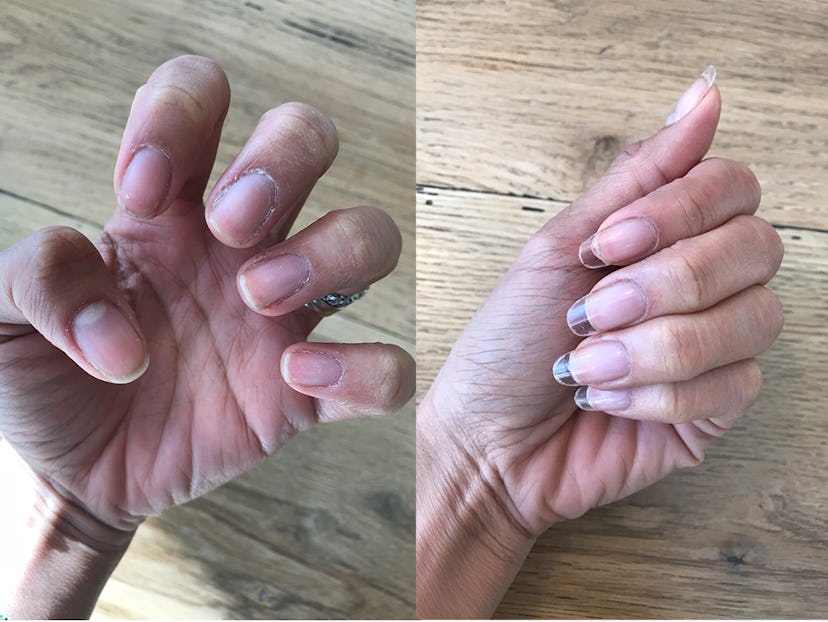 Gel nail extensions are a healthy alternative to acrylic nails that you can shape and paint however ...