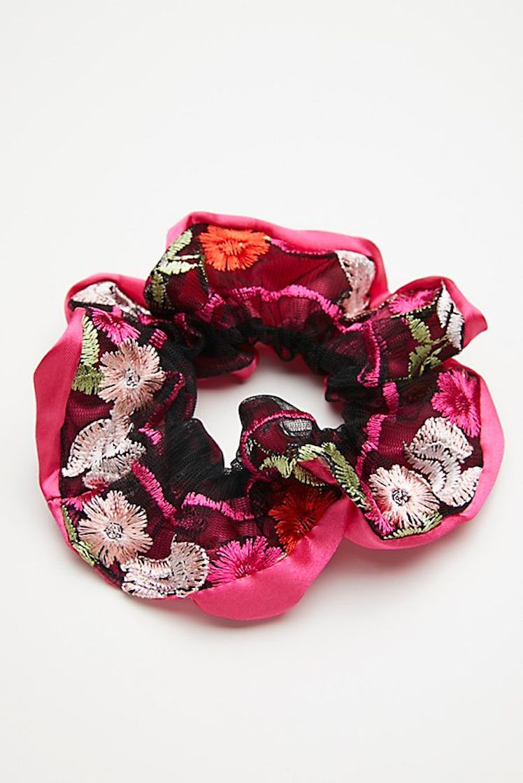 Embroidered Scrunchie