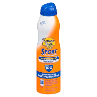 Banana Boat Sport Performance Clear Spray Sunscreen Broad Spectrum SPF 100