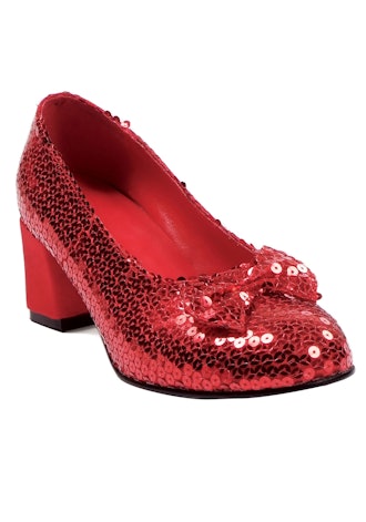 Red Sequined Women's Shoes