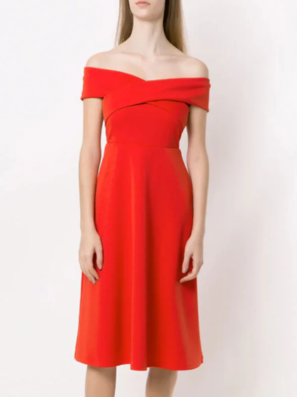 how to make off shoulder dress with sleeves Andrea & Leo A1182 Off Shoulder Beaded with Overskirt Formal Dress – The  Dress Outlet