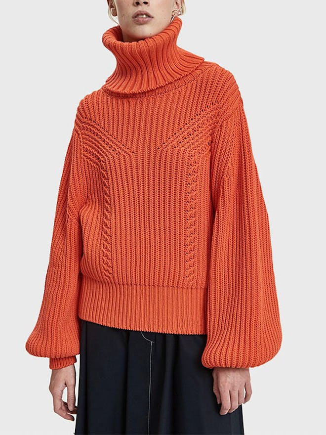 Richa Turtleneck Sweater In Blood Orange
