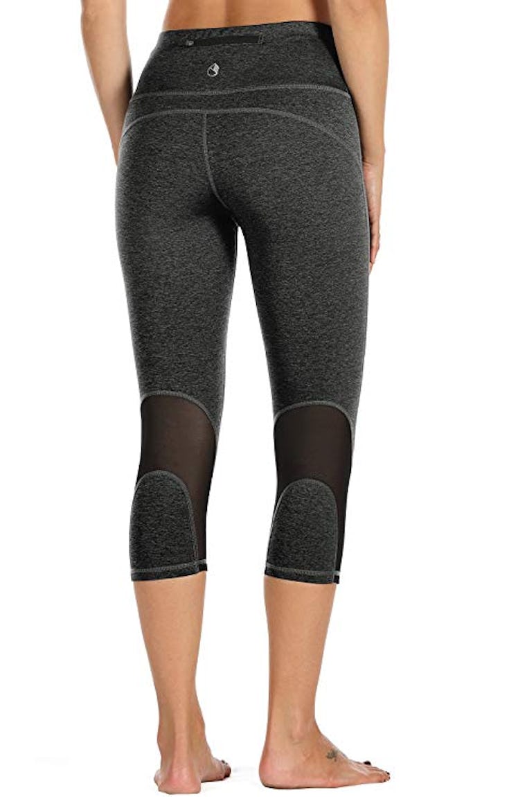 Icyzone High Waisted Workout Capri Leggings