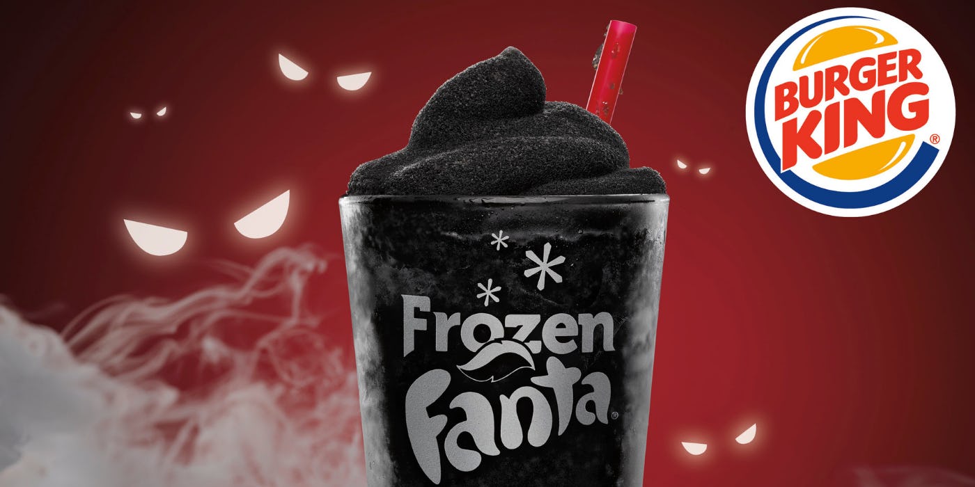 Burger King’s Frozen Fanta Scary Black Cherry Drink Is A Spooky ...