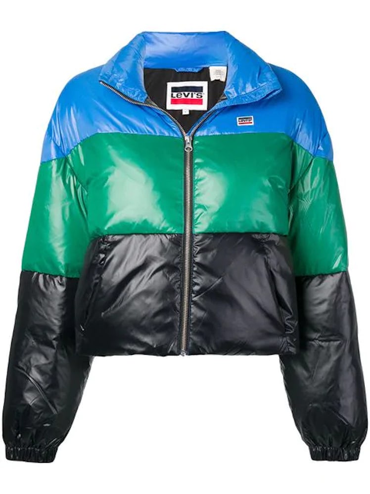 LEVI'S colour-block zipped jacket