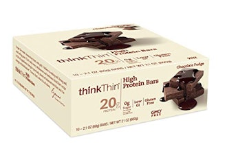 thinkThin High Protein Bars in Chocolate Fudge (10 Bars) 