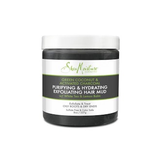 Green Coconut & Activated Charcoal Purifying & Hydrating Exfoliating Hair Mud