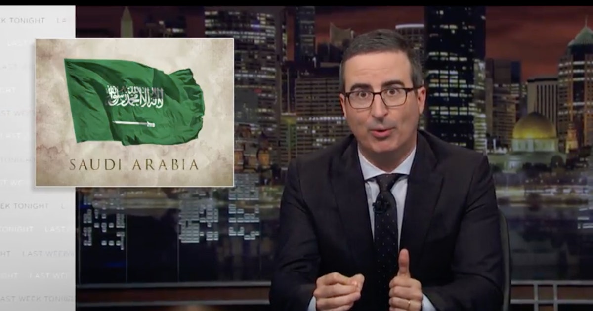John Oliver Says Trump's Saudi Arabia Deal Is More Important To Him Than A