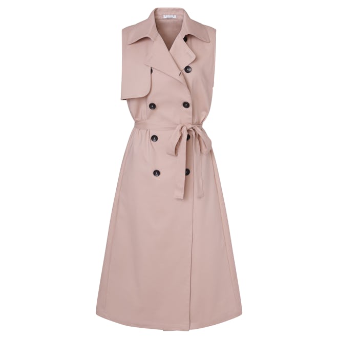 Sleeveless Trench in Blush