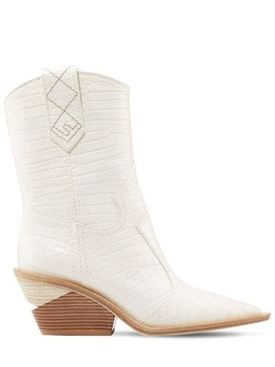 white fendi cowboy boots