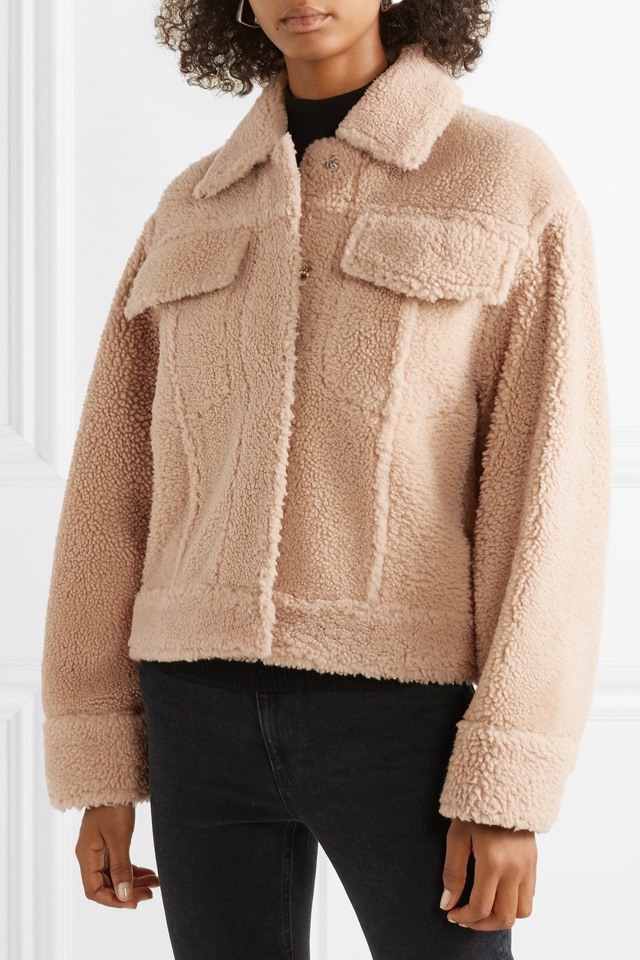 kenzo shearling jacket