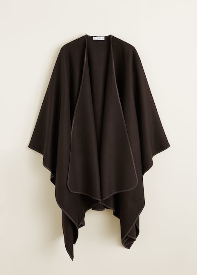 Recycled Wool-Blend Cape